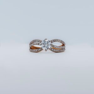 Diamond Solitaire Style Zircon Ring