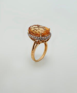 Golden Topaz Ring