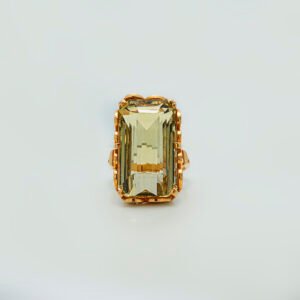 Ring with Lemon Topaz