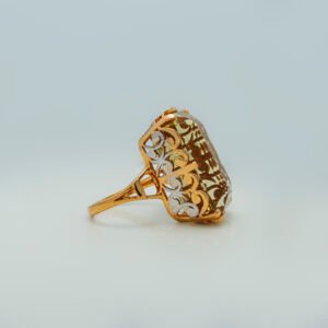 Ring with Lemon Topaz
