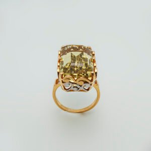 Ring with Lemon Topaz