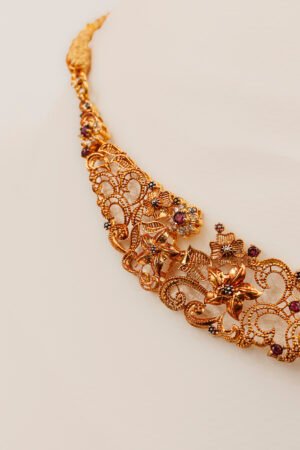 Regal 21K Gold Bridal Necklace