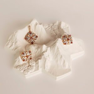Ruby Bloom Locket Set