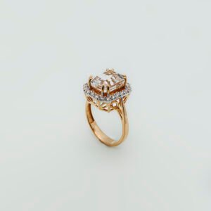 Skardu Topaz Ring with Zircons