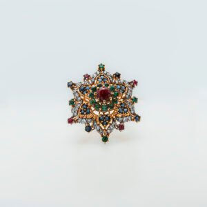 Vintage-Inspired Multistone Statement Ring