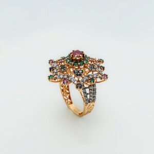 Vintage-Inspired Multistone Statement Ring