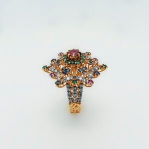 Vintage-Inspired Multistone Statement Ring
