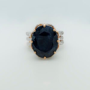 Kanchanaburi Sapphire & Zircon Ring