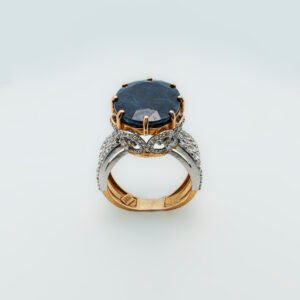 Kanchanaburi Sapphire & Zircon Ring