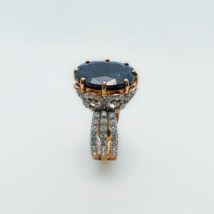Kanchanaburi Sapphire & Zircon Ring