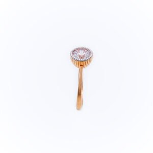 21k Gold Single Zircon Ring