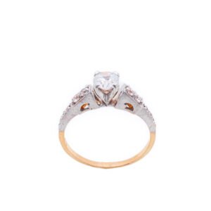 21k Gold Zircon Center Ring